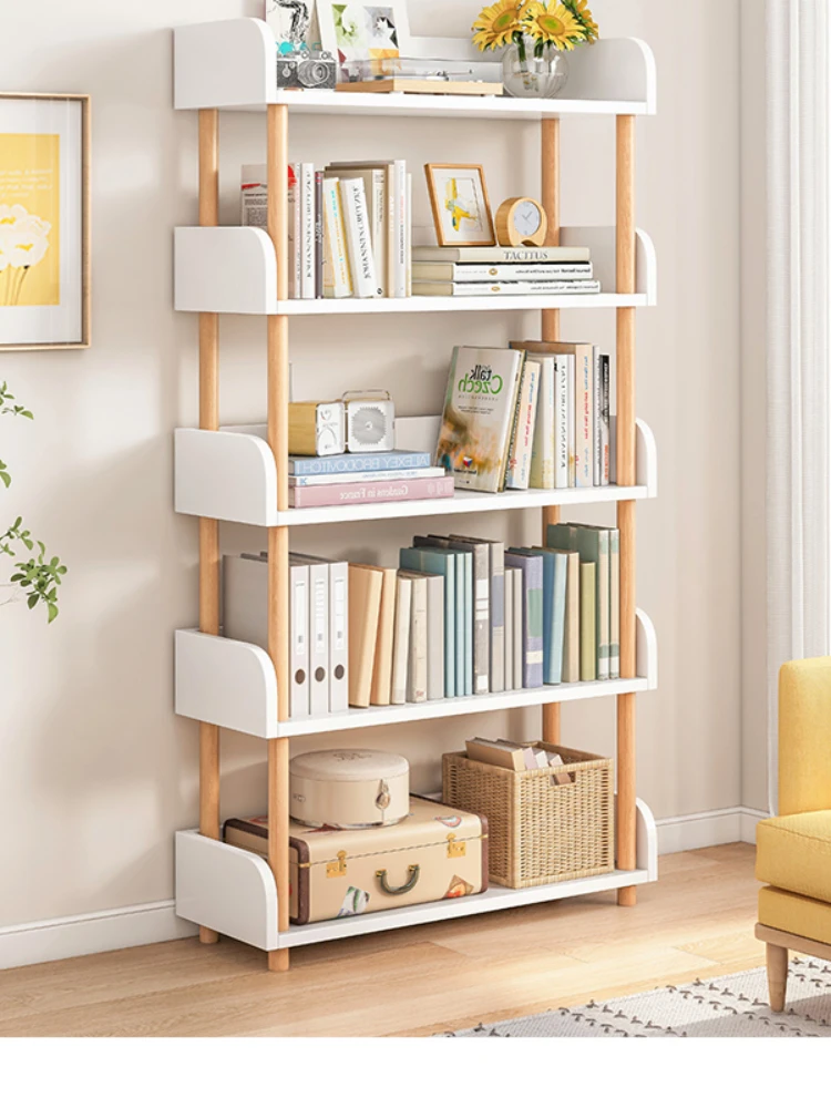 

Shelf Multi-Layer Storage Rack Wooden Artistic Bookshelf