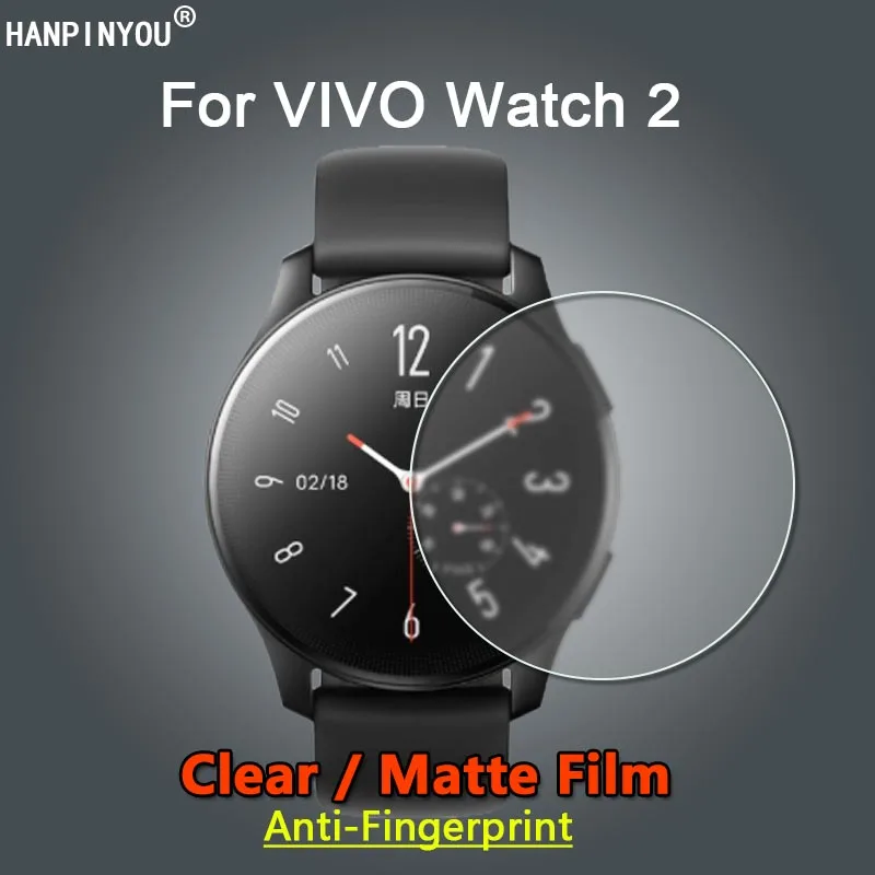 Pellicola Salvaschermo Per Vivo Watch 2 Watch2 Smartwatch Ultra Slim Hd Pellicola Morbida Opaca Trasparente/Antimpronta-Vetro Non Temperato