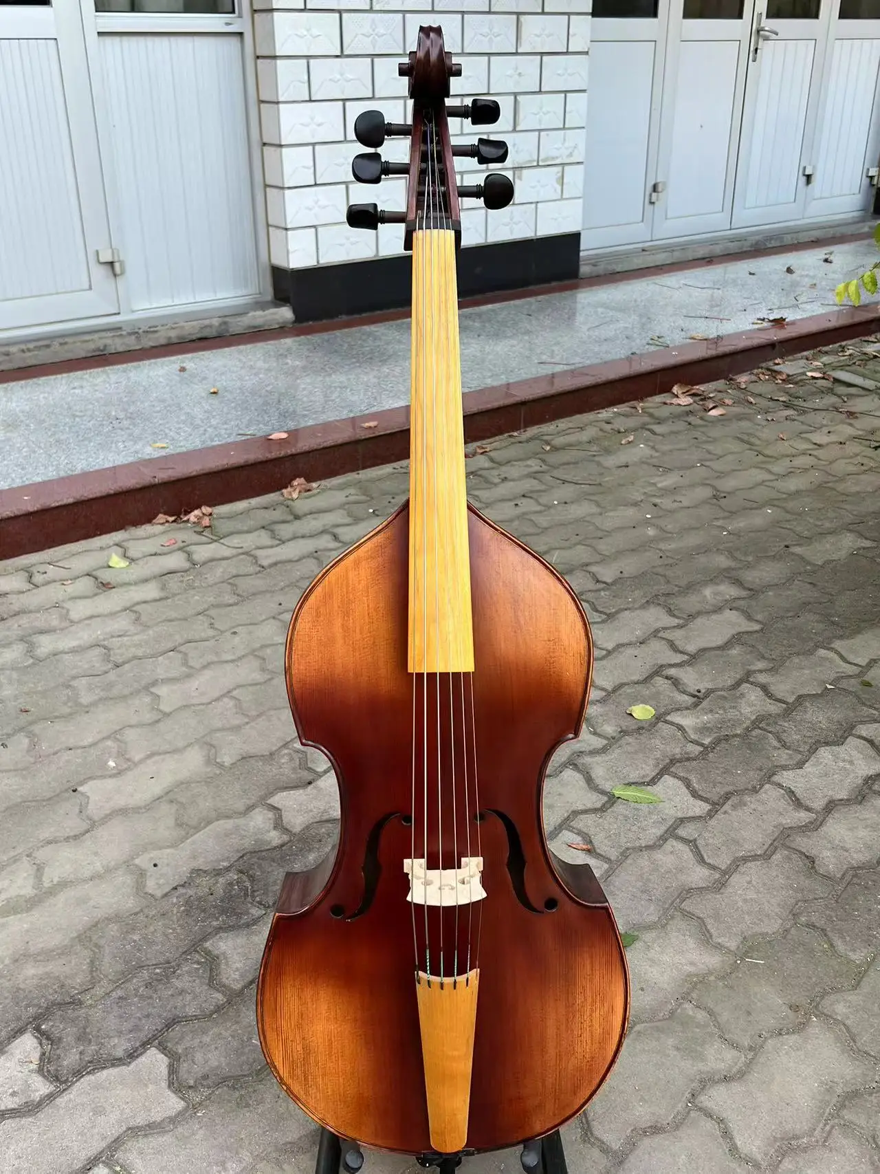 Baroque style SONG maestro 6 strings 25"viola da gamba whole flamed back #14159