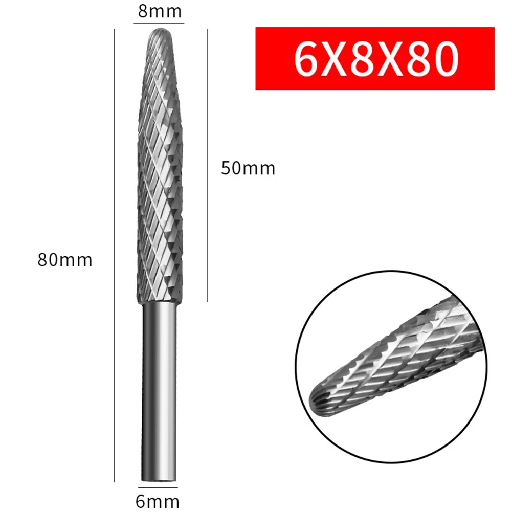 Lot De 5 Limes Rotatives Pour Perceuse - Tige Hexagonale 6,35 Mm - En Acier Traité Pour Travaux Sur Métal