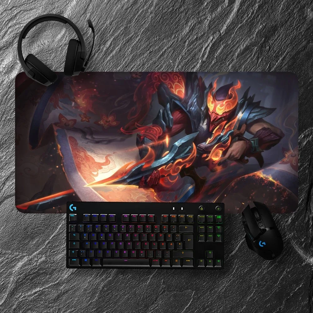 Leagues of Legends LOL Jhin Mousepads Non-slip Lockedge Office Student Gaming Thickened Large Writing Pad Cushion 5