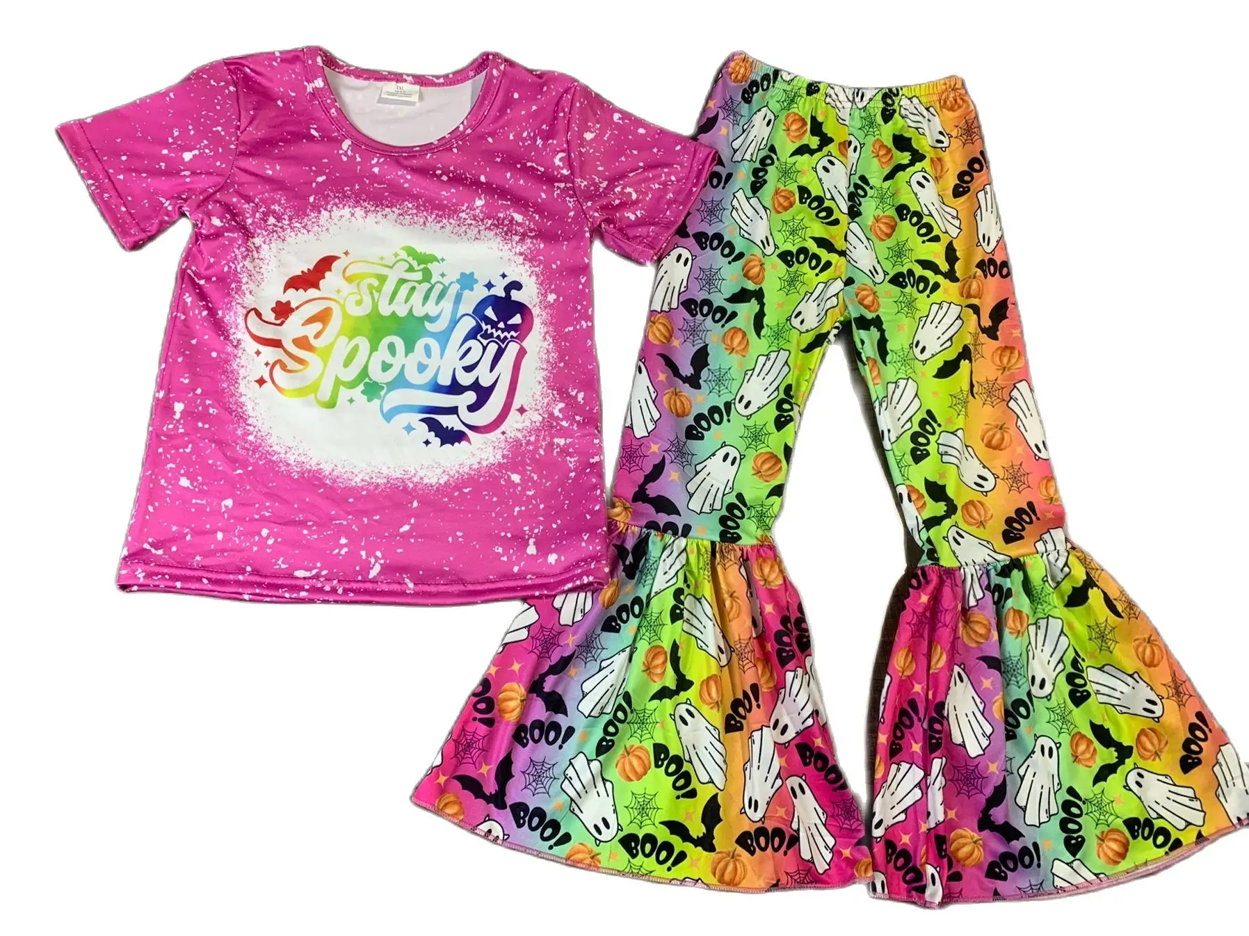 

Halloween New Fashion Children's Costume Short Sleeve Printed Trousers Boy Boutique Costume Fashion Set