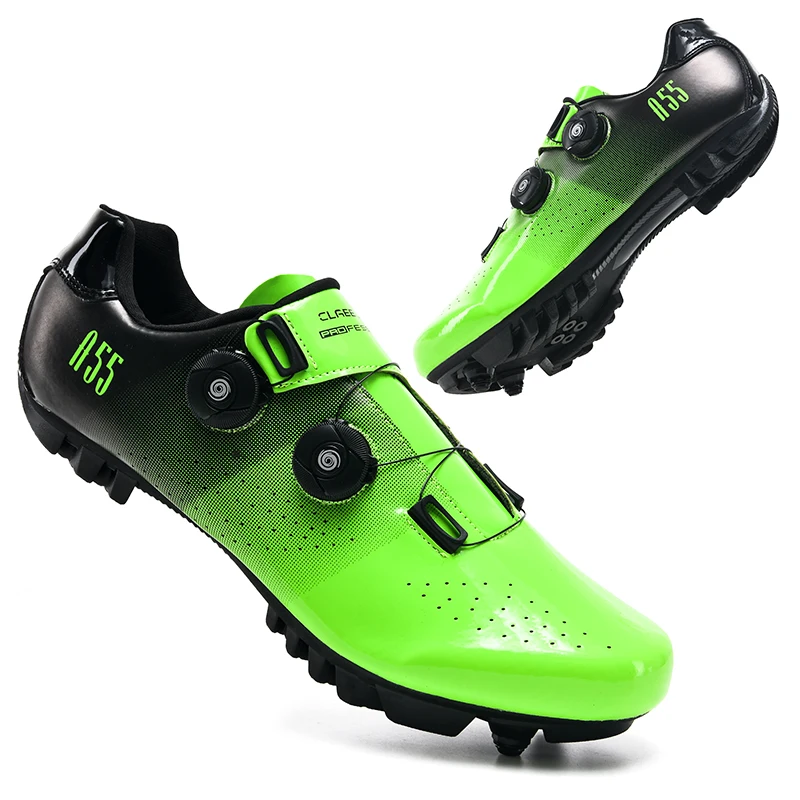 Professional Ultralight Cycling Shoes Men Self-Locking SPD Racing Road Bike Shoes Bicycle Sneakers Outdoor MTB Flat Cleat