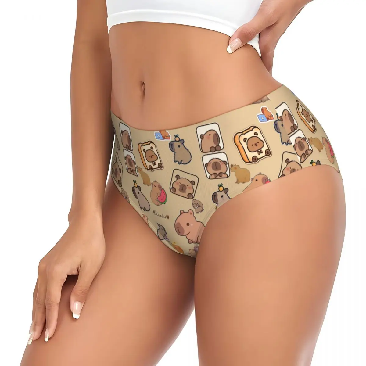 Womens Brief Panties Female Underwear Underpants Capybara