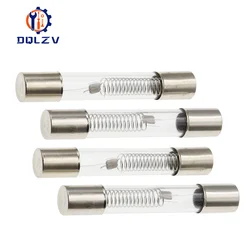 High-Voltage Glass Tube Microwave Oven Fuse, 5KV, 6x40mm, Assorted Amp Ratings - 0.6A (10PCS)