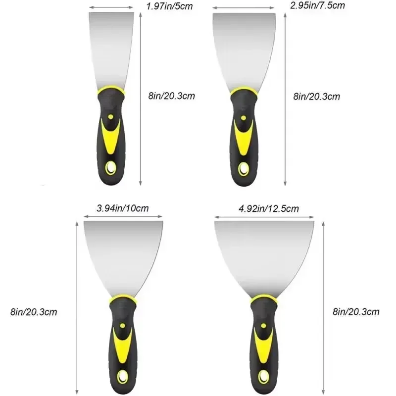 FATCOOL Шпатель Прочное лезвие из углеродистой стали для рисования, украшения зданий, промышленного и бытового использования
