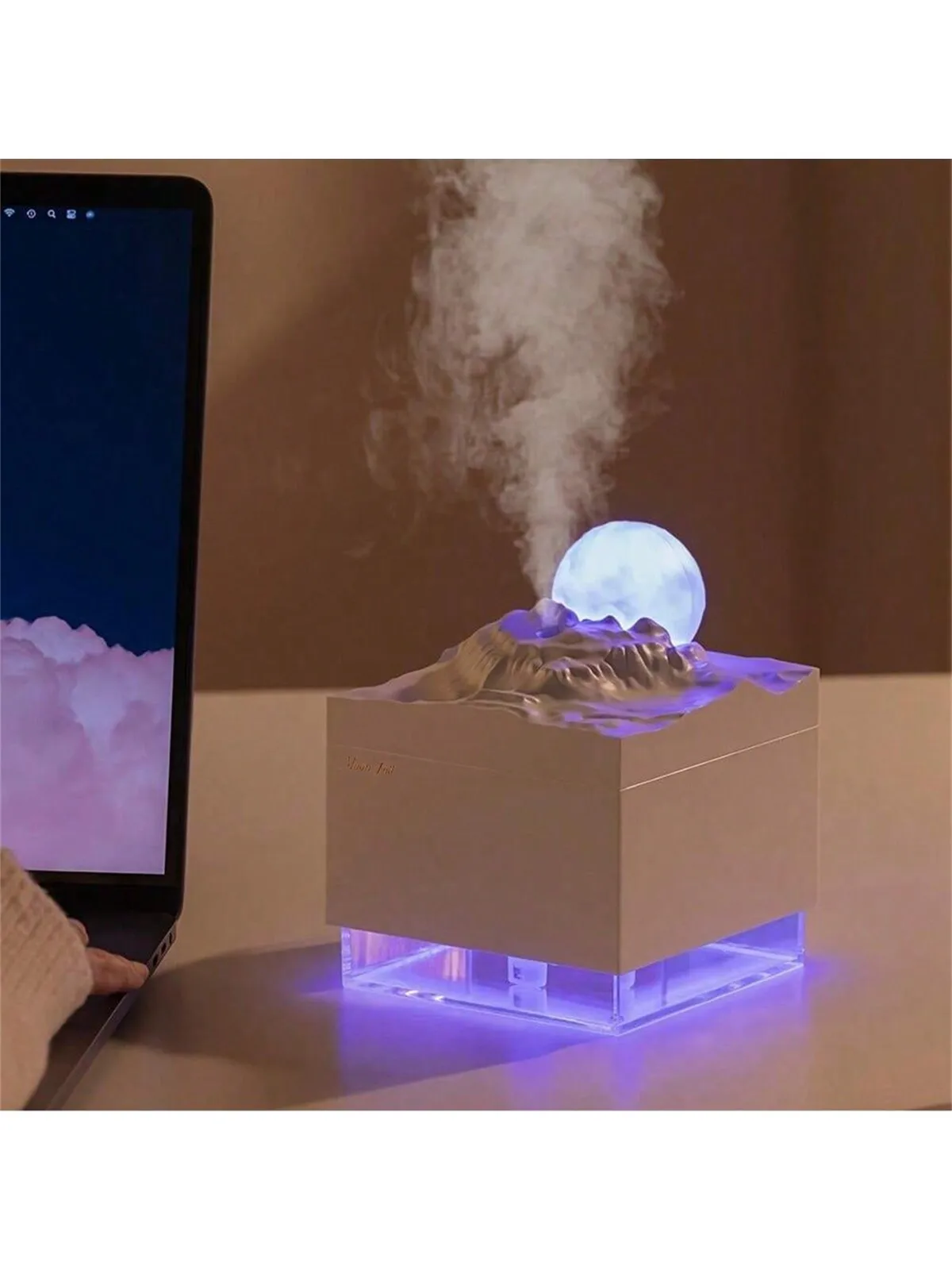 Moon Aroma Diffuser Humidifier with Night Light