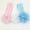 3PCS Chiffon Flower Headbands Elastic Headbands for Baby Newborn Girl Children Turban Infant Flower Headband Hair Accessories 5