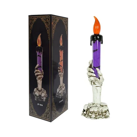 

Halloween Party Decoration Supplies Kids Toy Gift Skeleton Ghost Hand Smoke-free Light Horror Props Halloween Led Candle Light