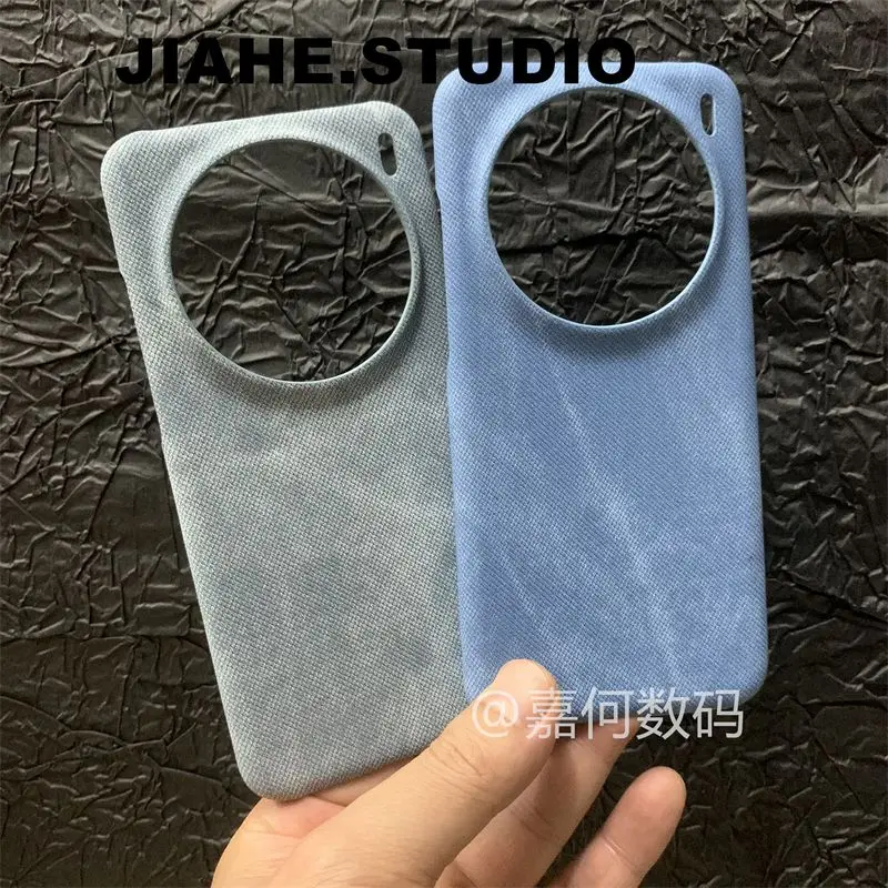 Shockproof Cowboy Cloth Texture Phone Case - Hard Protective Cover with Anti-Fall Design
