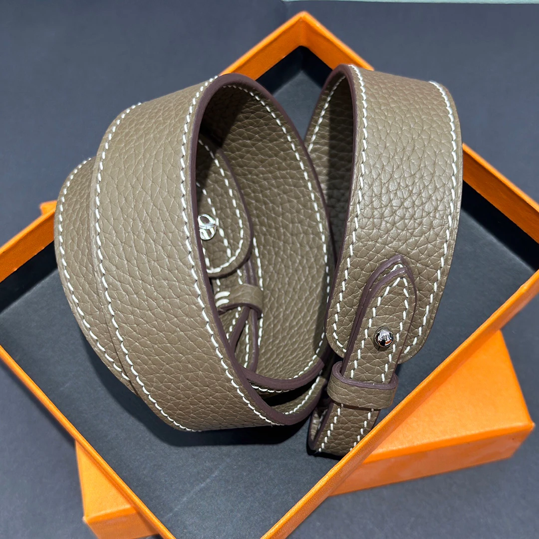 Echtes Leder Schulterriemen für Damenhandtaschen, Luxus-Taschenzubehör, Riemen für Handtaschen, H-Tasche, Berühmte Designer-Marken-Tasche