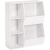 Toy Storage Organizer and Bookcase with Cubbies and Veggie Storage Bins for Home Organization Bookshelf and Containers 1