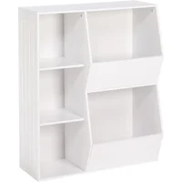 Toy Storage Organizer and Bookcase with Cubbies and Veggie Storage Bins for Home Organization Bookshelf and Containers 1