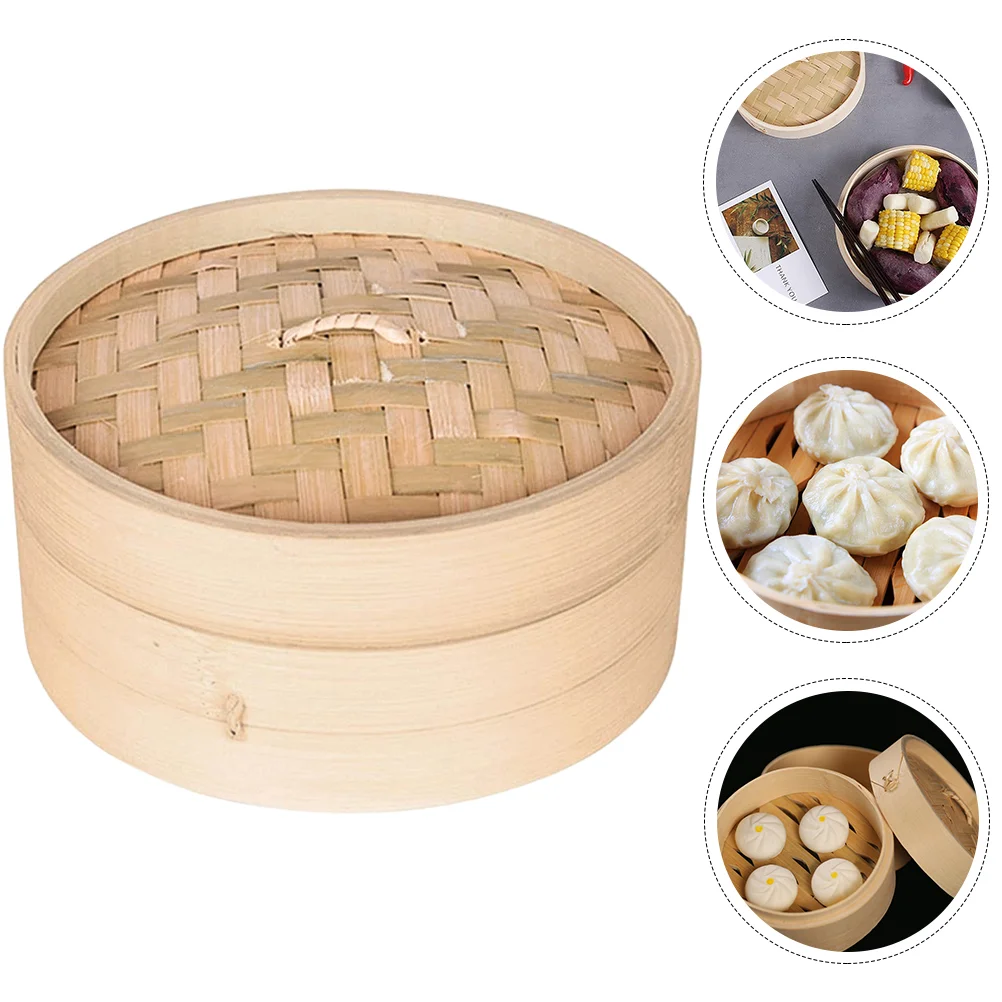 

Bamboo Dumpling Maker Steamer For Cooking Household Bamboo Steamer Bamboo Steamer Basket for Cooking Kitchen Steaming Home