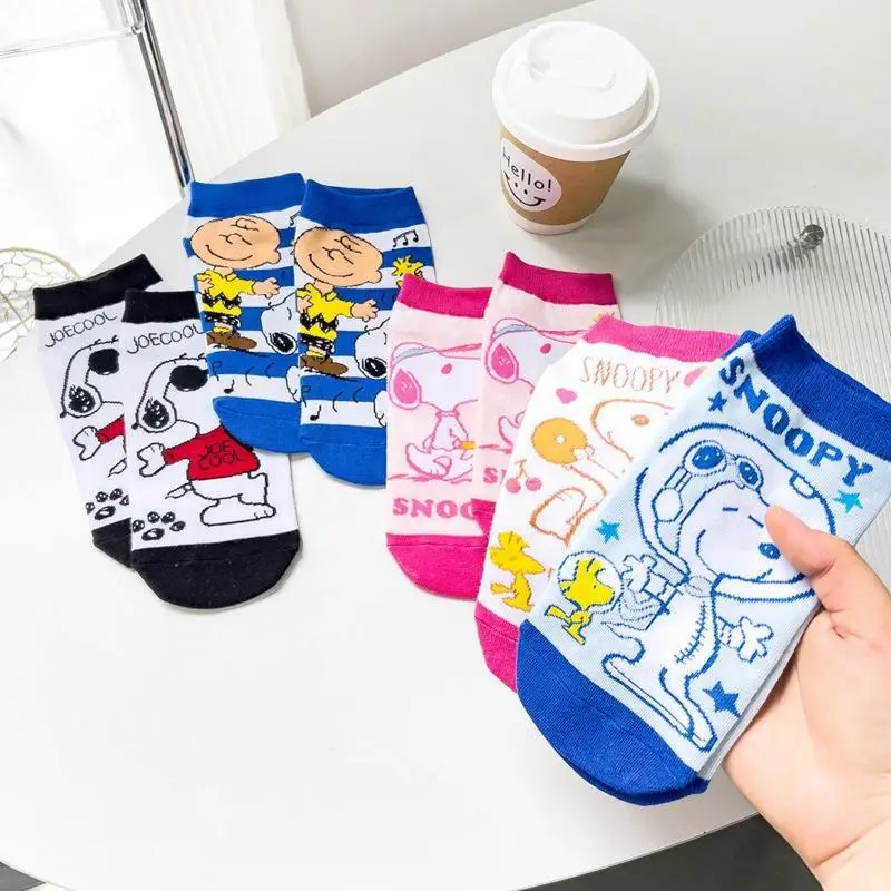 

Japanese Anime Woman Sock Cartoon Cute Puppy Man for Women Socks Fashion Kawaii Invisible Boat Sox Cotton Spring Summer Sokken
