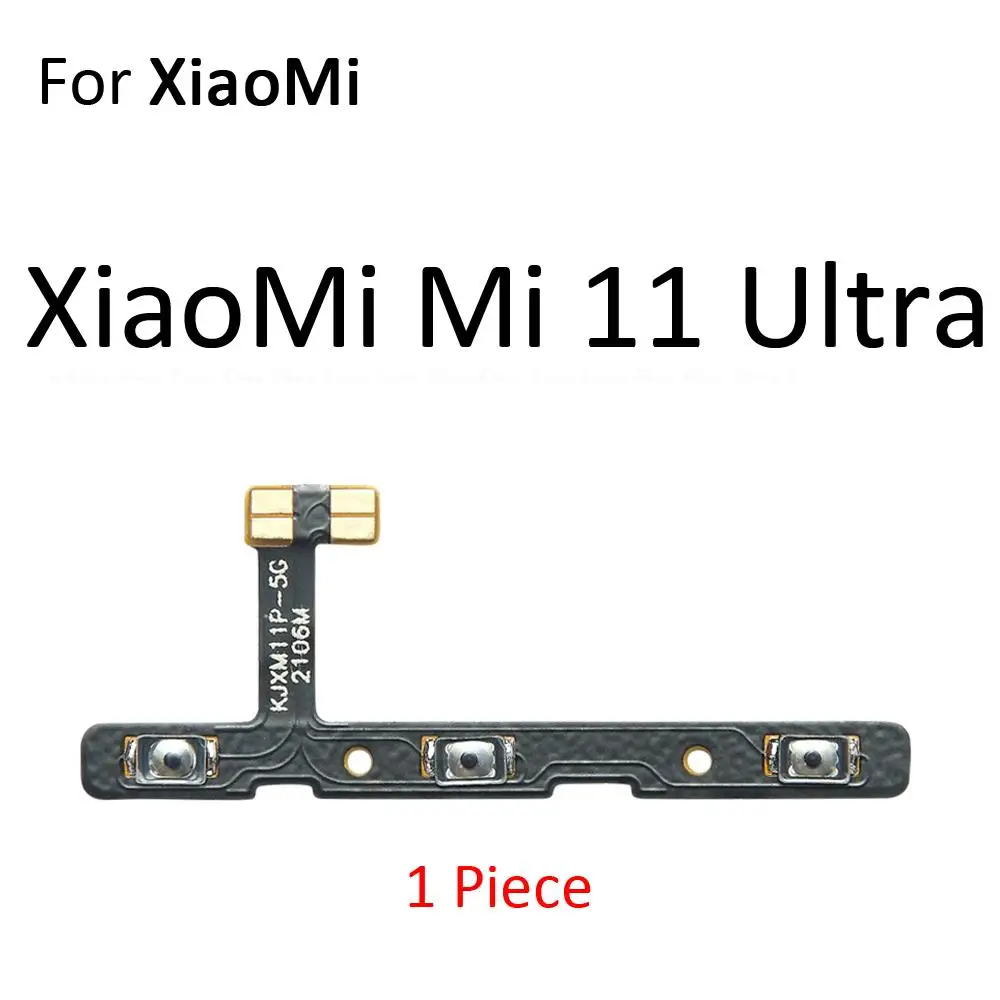 Kit Boutons Power/volume Pour Xiaomi Mi 11 Pro - Noir