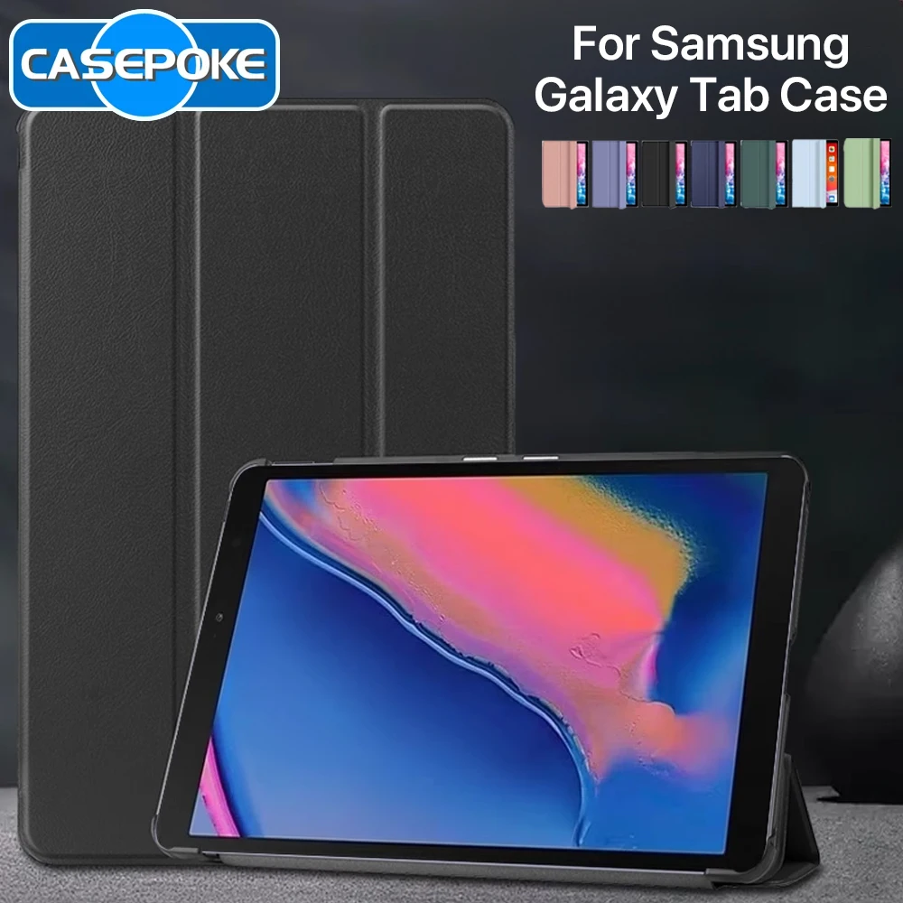 Magnetic Tablet Case with Smart Cover Flip Stand and Soft TPU Back