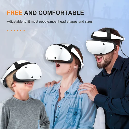 PS VR2 VR 안경용 헤드 스트랩, 감압 무게 감소, 조정 가능한 편안한 머리띠 브래킷, 고정 PSVR2 액세서리 4
