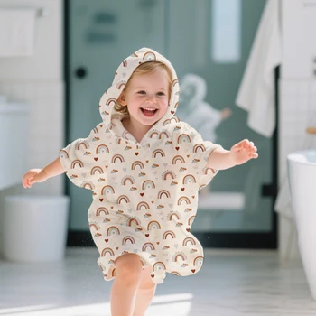 Asciugamano da bagno con cappuccio Elinfant: morbido, assorbente, per 0-3 anni, bagno, spiaggia, asciugamano da bagno per bambini, adatto ai giovani 1