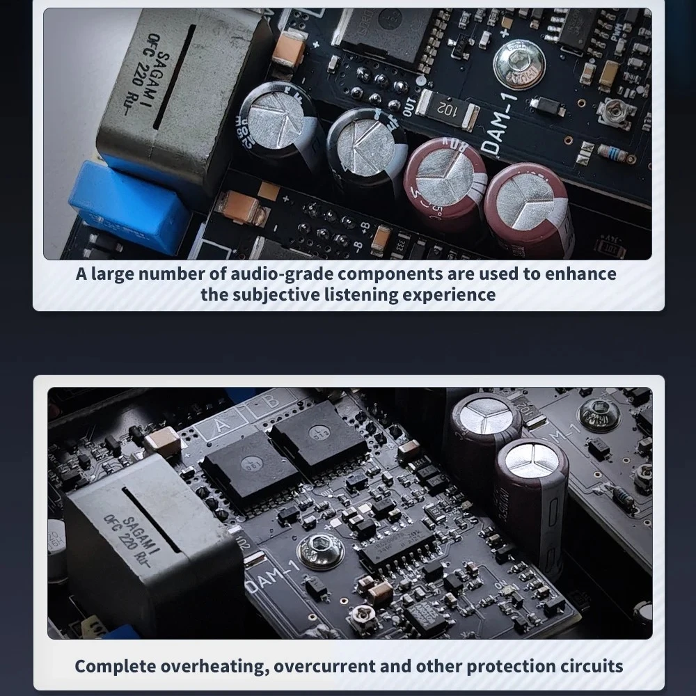 SMSL PA200 갈륨 질화물 파워 앰프 XLR 모노 입력 모드 스테레오 순수 앰프 오디오 등급 패스스루 모드 고출력