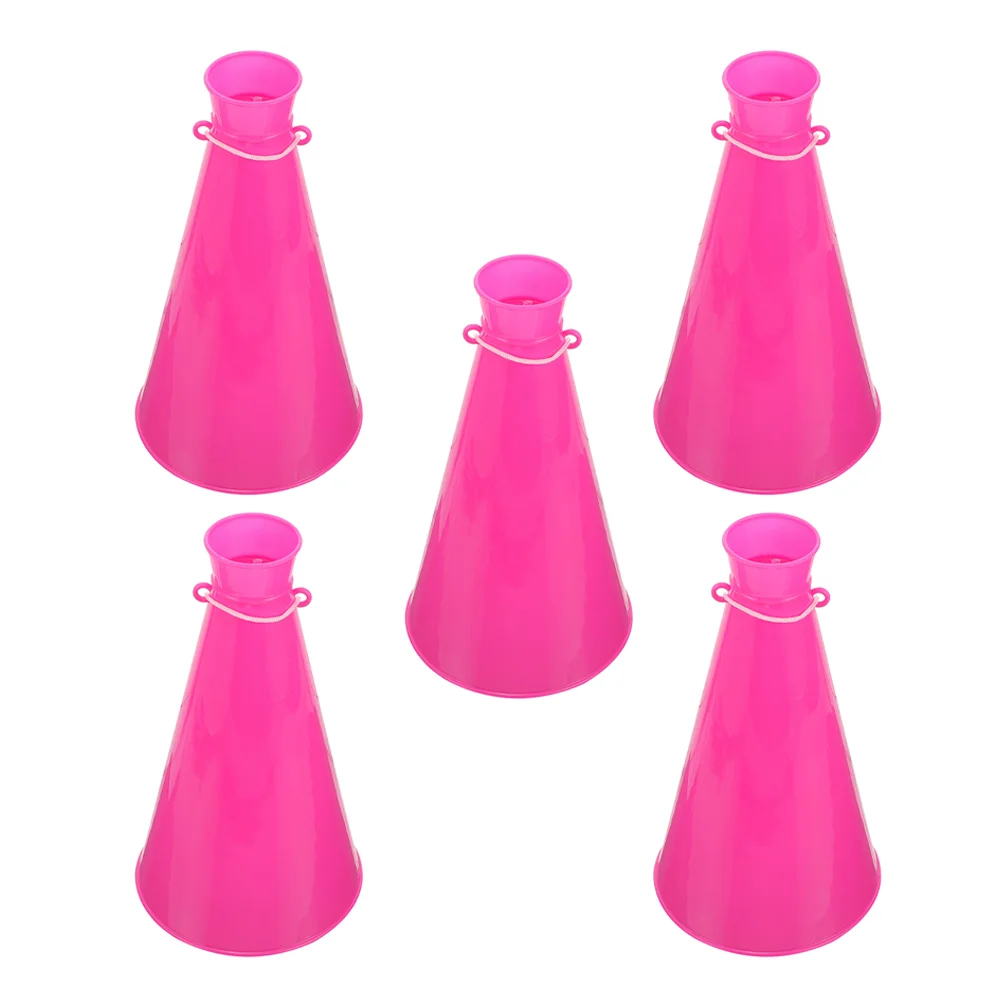 5 Pcs Loudspeaker Playthings Party Horns Plastic Megaphones Trumpet Toy Cheering Soccer