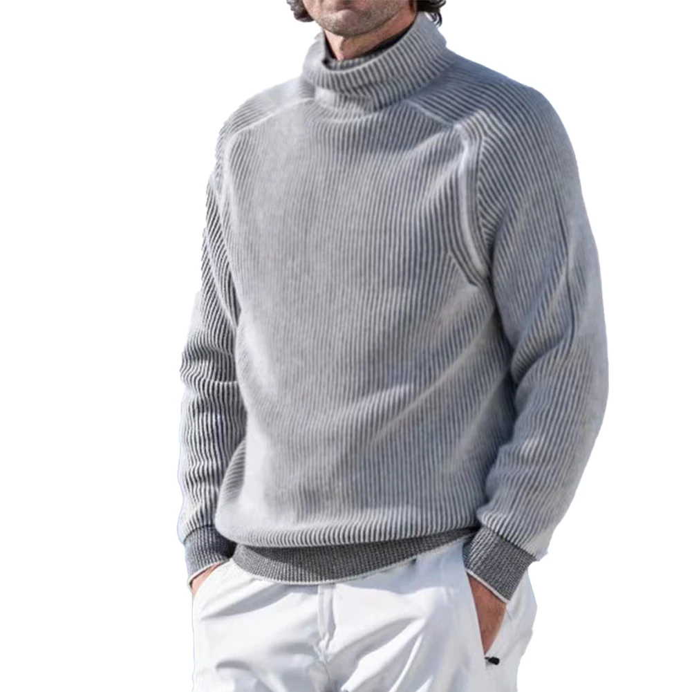 

Comfy Fashion Men's Sweater Turtleneck Winter Warm Workwear Autumn Business Casual Knitwear Long Sleeve Regular