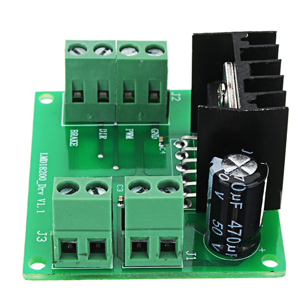 DC PWM 속도 조절식 모터 드라이버 모듈, Arduino용 LMD18200T, 3A 75W, 1PC, 신제품