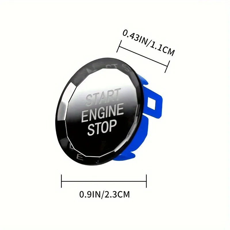 Premium Car Glass Start Button Cover