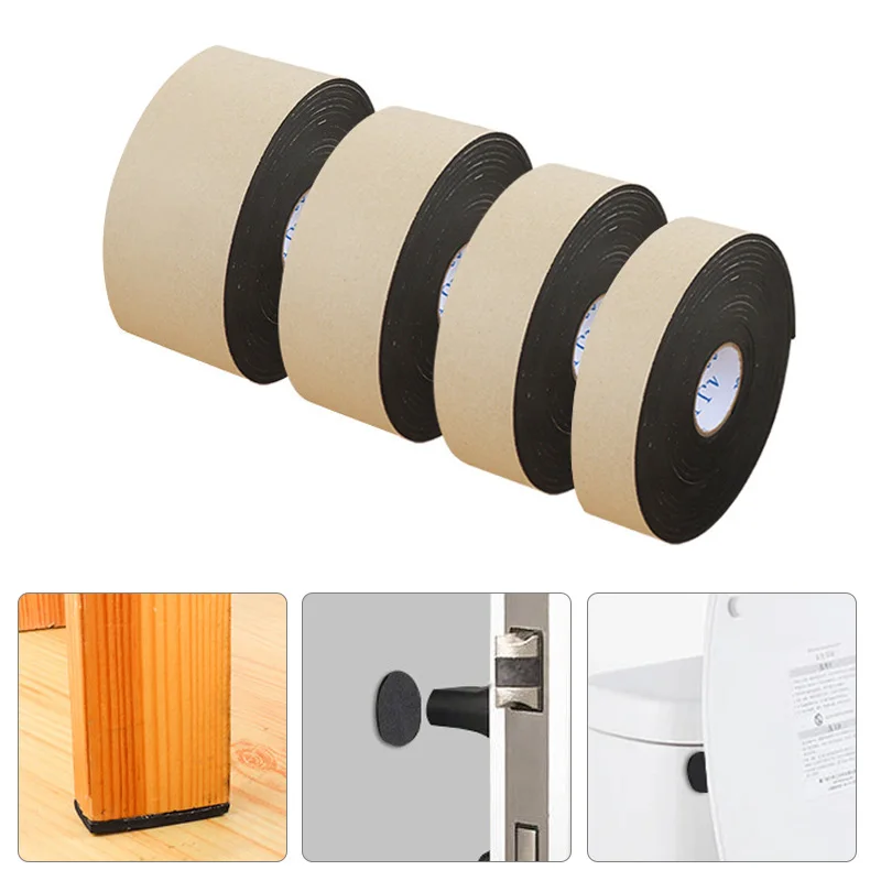Furniture Leg Pads Furniture Foot Pads Furniture Leg Caps Rubber Furniture Feet Pads Furniture Feet Furniture Foot Protector Chair Leg Protector Furniture Foot Mats 2M 5M/Roll Self-Adhesive Felt Furniture Leg Pad Anti-slip Mat Floor Protector Wear-resisting Table Chair Leg Sticky Back Bumper