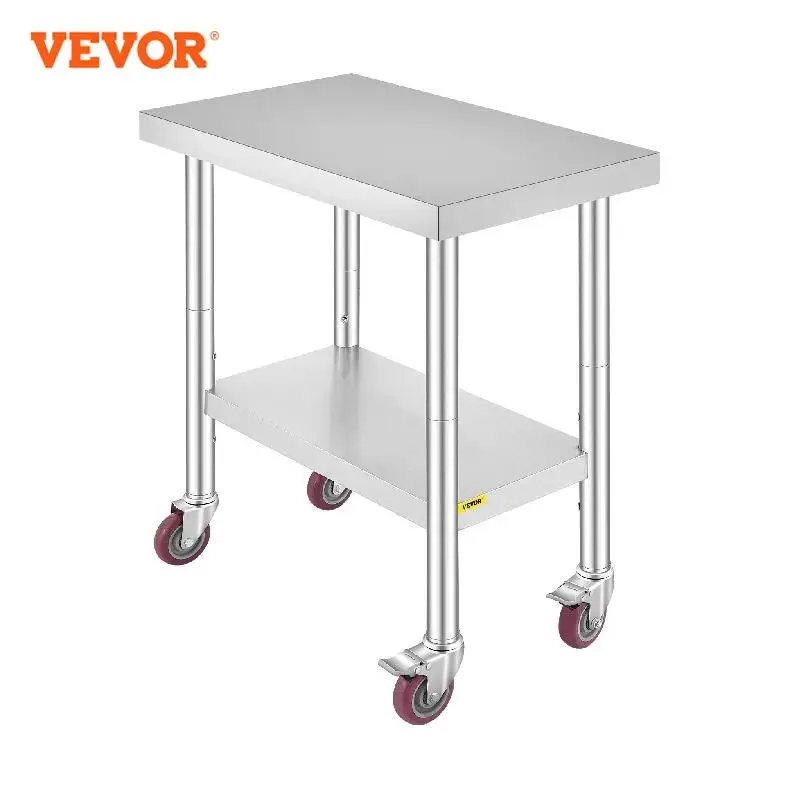VEVOR Рабочий стол из нержавеющей