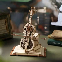 Robotime ROKR Mechanical Music Box 3D Wooden Puzzle for Kids Christmas Gifts 2