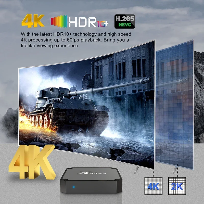 스마트 TV 박스 X96 미니 S905W2 쿼드 코어 지원, 무선 와이파이 미디어 박스, 셋톱 박스, 안드로이드 11, X96 미니, 2.4G, 5.0G