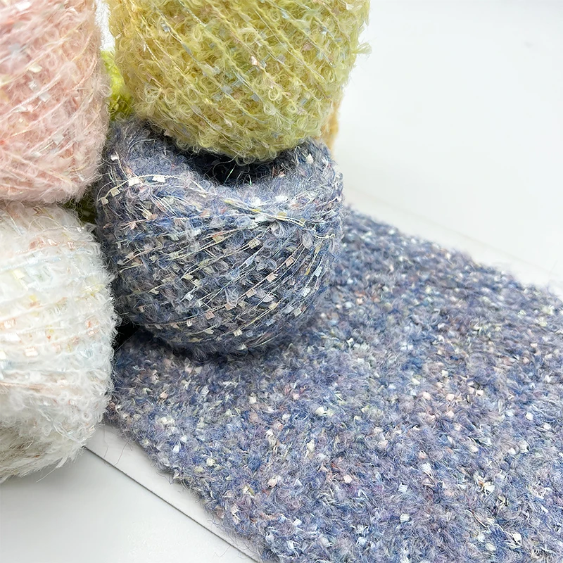 YOMDID 50g/pc Wool Loop Yarn DIY Clothing Hat Scarf Glove Knitting Yarn Bag Pendant Hairband Decoration Handmade Crochet Thread 2