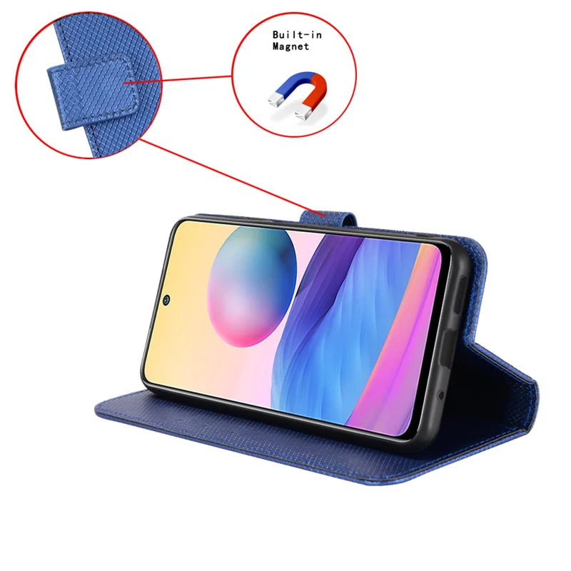 Elegant Flip Diamond Wallet Case with Anti-Drop Stand and Full Protection