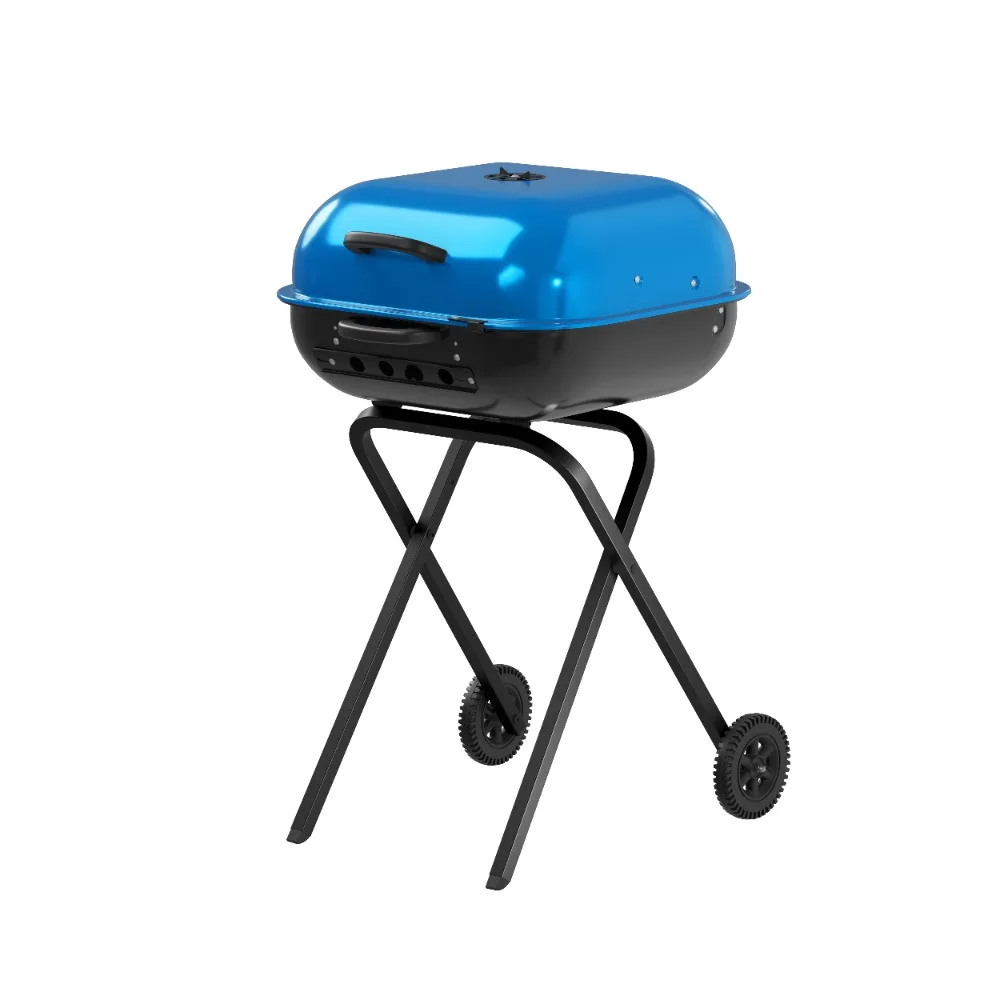 

Walk-A-Bout Portable Charcoal Grill in Blue