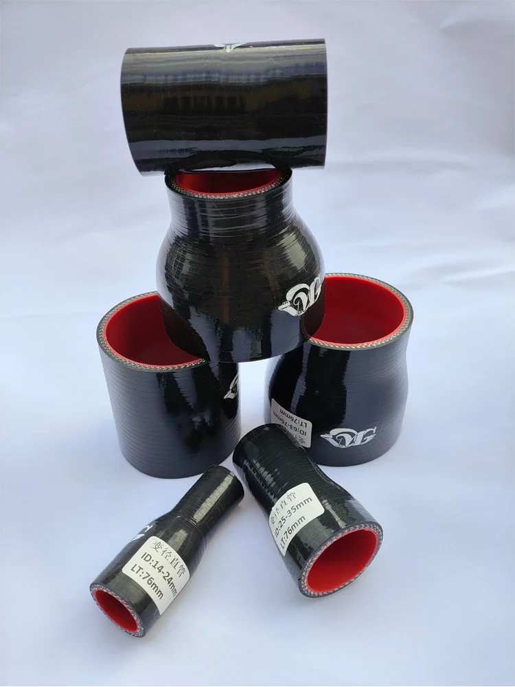 Silicone Tubing Hose Straight Big To Small Connector Car Intercooler Turbo Intake Pipe Coupler 51-57 63-70 76-83 Multi Size
