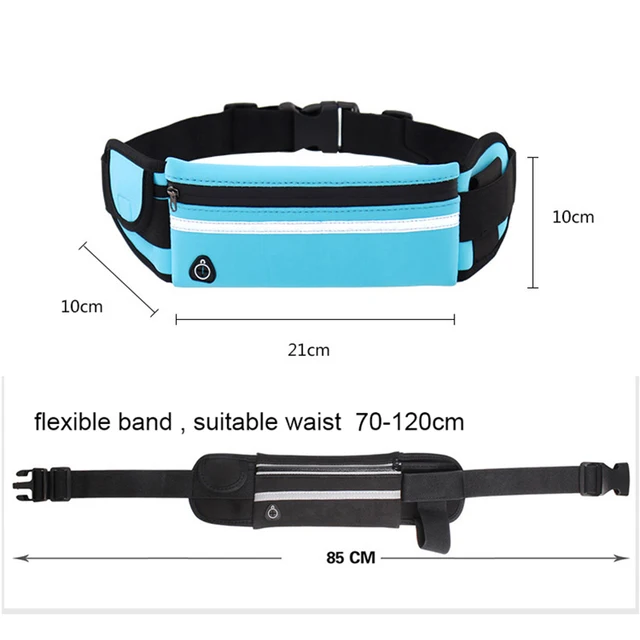 Running Belt Waist Bag with Water Bottle Holder Sports Fanny Pack Women Men Hydration Phone Holder Pouch 5