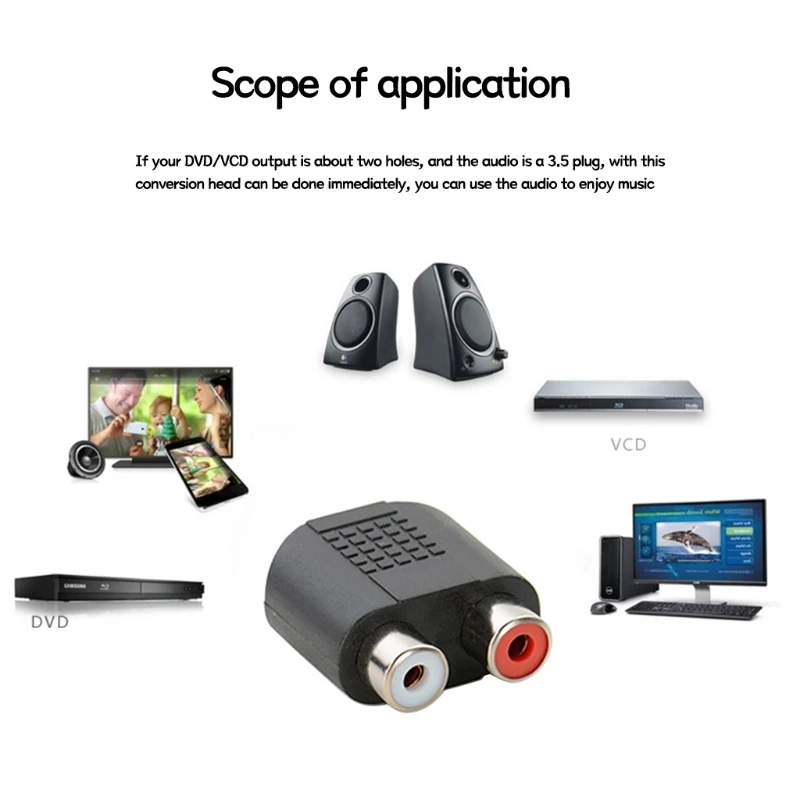 RCA Converter Aux 3.5 Female to 2RCA Female Adapter 2 Pcs, power adapter,usb hub adapter,bluetooth adapter,sata to usb adapter cable,ethernet adapter,displayport to hdmi adapter,usb adapter,usb adapter cable,dc power converter,sata to usb adapter