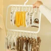 Clothes Hanger for Drying Socks with Sturdy Material Double Layer Clothes Hangers Suitable for Keep Closet Neat and Organized 3