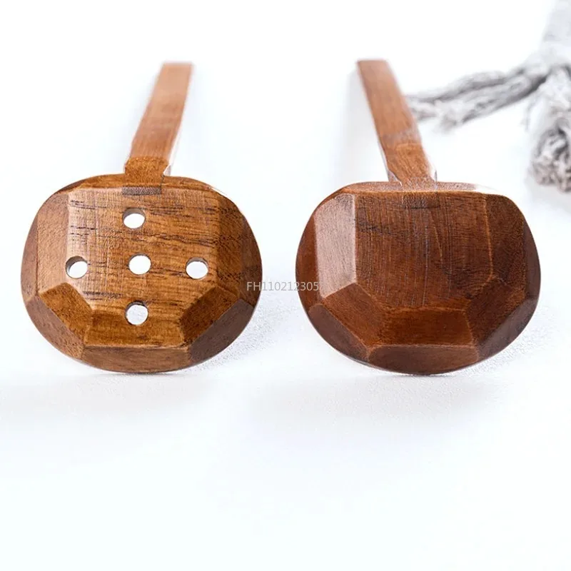 1Pcs Japanese Long Handle Ramen Spoons Wooden Tableware Home Tablespoons Cute Soup Ladle Hot Pot Skimmer New Kitchen Utensils