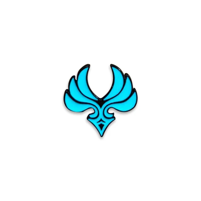 Game Genshin Impact Eyes Of God Mondstadt Pins Brooches Luminous 7 Element Kawaii Cosplay Badges 022