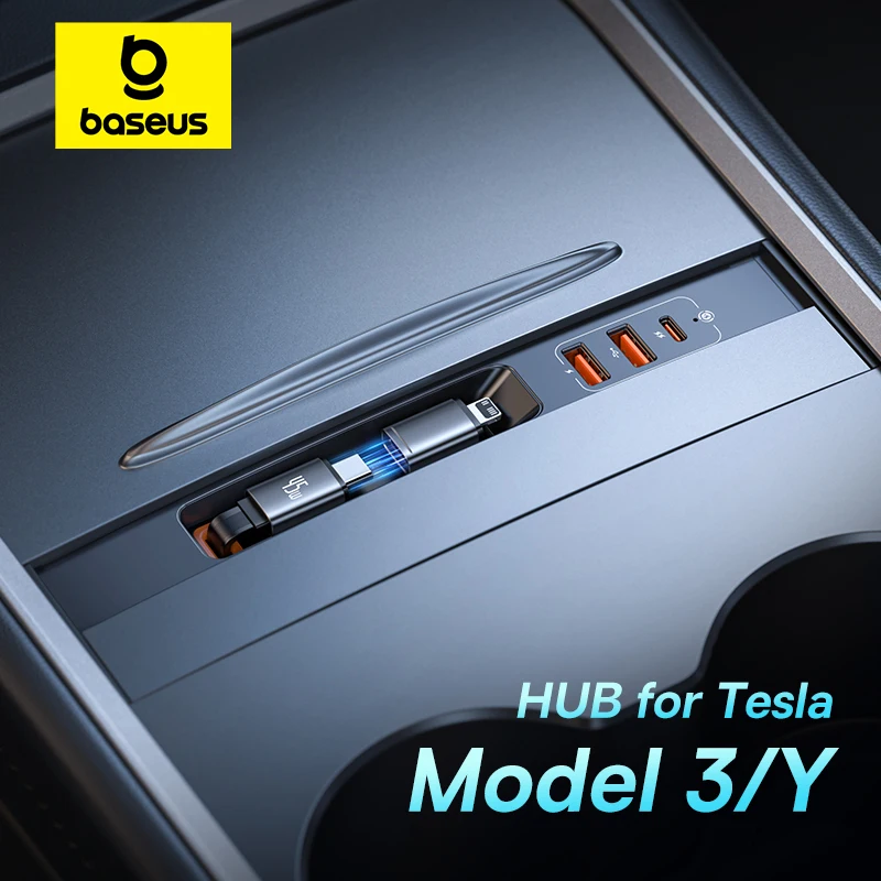 Baseus Hub for Tesla Model 3/Y Docking Station PD 45W Fast Charger