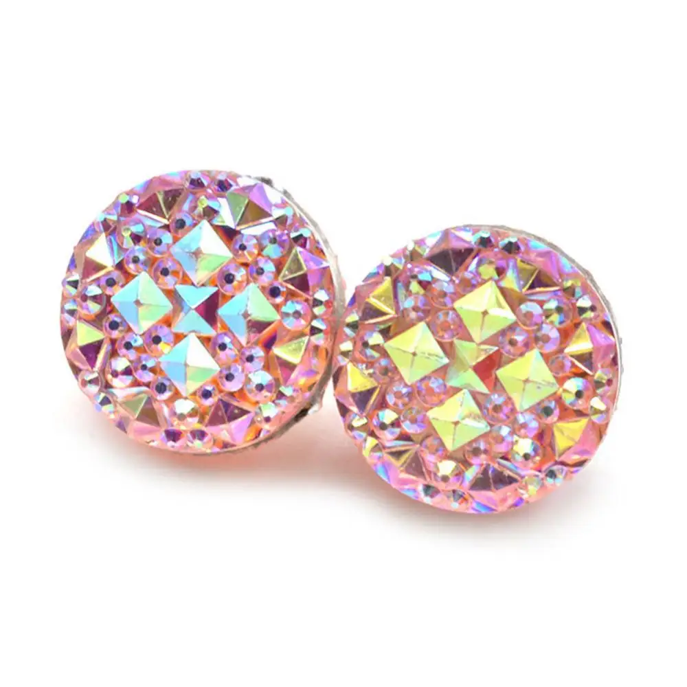 

Dropshipping!!1 Pair Round Rhinestone Magnetic Women's Brooch Clasp Scarf Abaya Muslim Pin