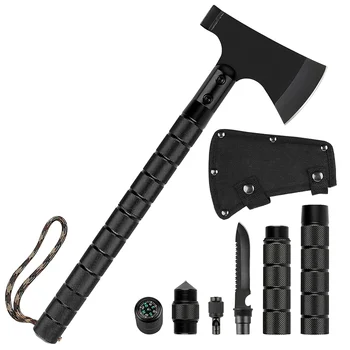 Foldable Tactical Axe Outdoor Multifunctional Survival Axe Hunting Hatchet Camping Self-Defense Tools Gardening Axe Accessories 4