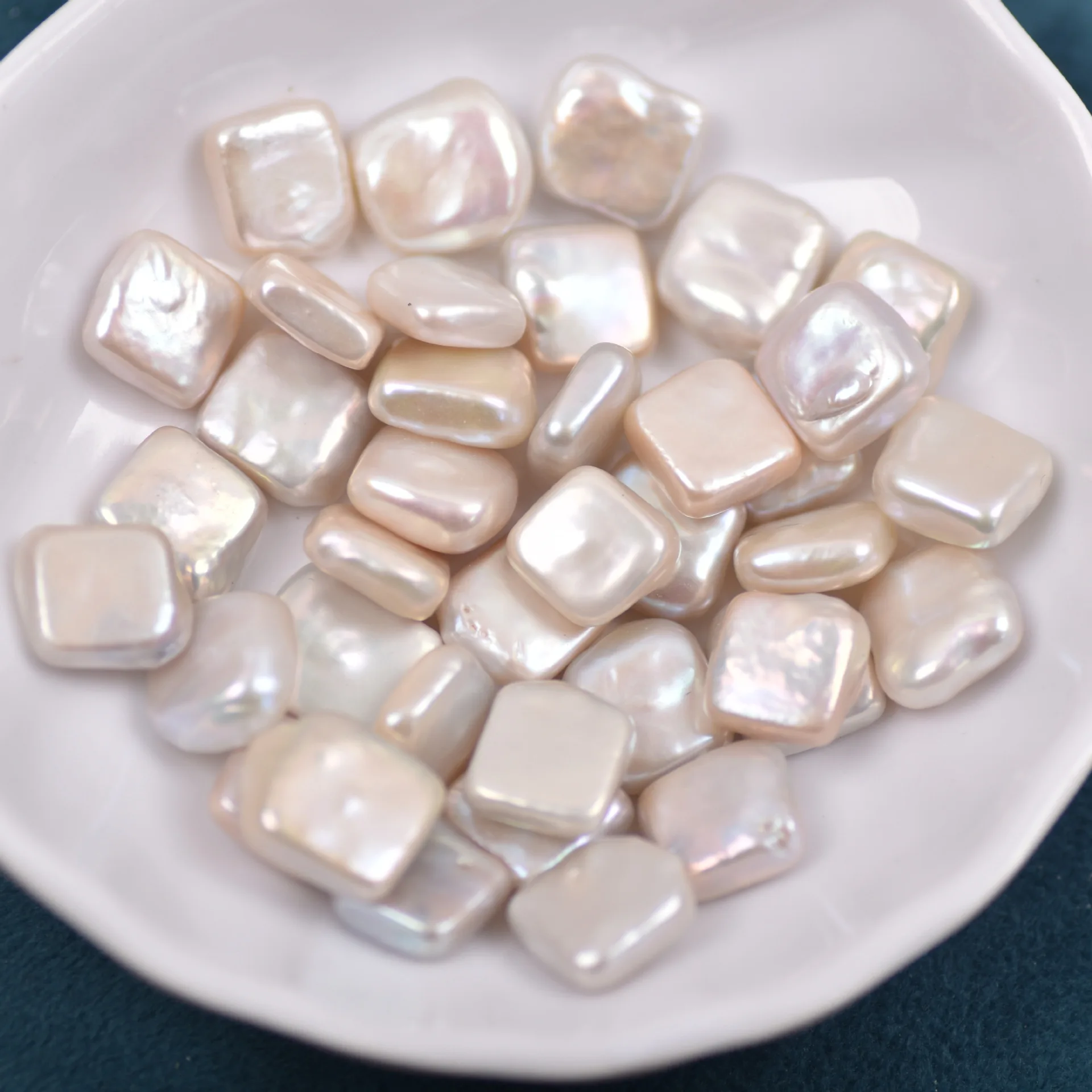 

Glare Surface Smooth Baroque Square Pearl 12mm Square Loose Beads DIY Handmade Jewelry Accessories Earrings Necklace Pandent