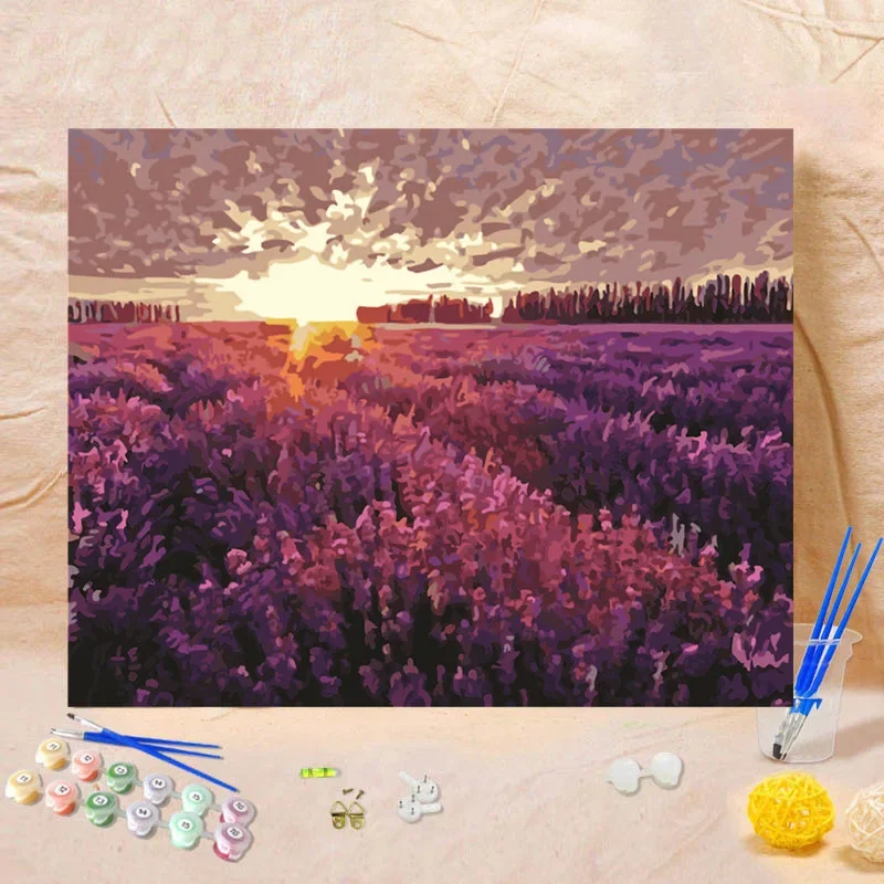 

21391-STB- Diy landscape figures and animals hand-painted digital oil painting set