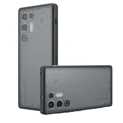 Redmagic 11 Air Rugged Armor Frosted Hard Back Case - Anti - Shock Acrylic HD Protection for ZTE nubia RedMagic 11 Air (Frosted Black)