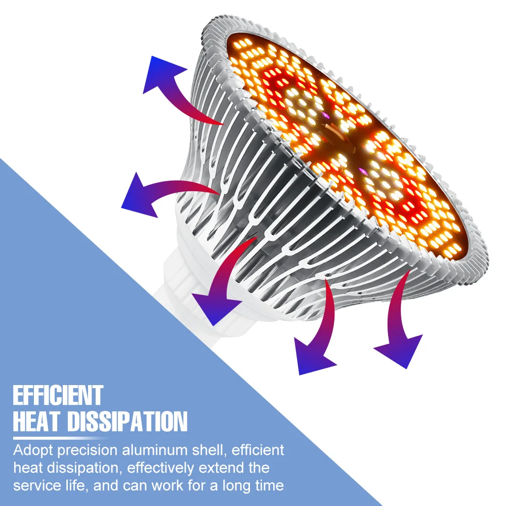 E27/E26 150W LED Grow Light Bulb Full Spectrum Plant Lamp Indoor Hydroponic Flower Seedling Vegetable Cultivation Growing Lights