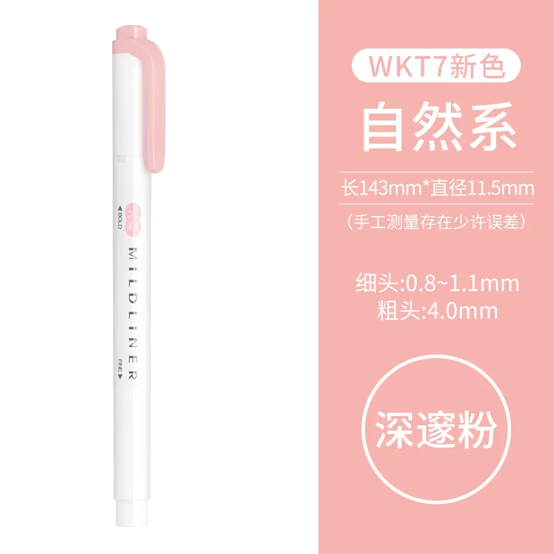 Zebra Mildliner Double-Ended Highlighter Pen - Thick & Fine Tips, Water-Based Pigment