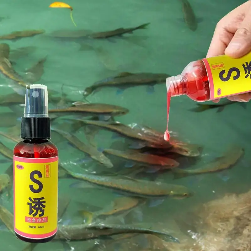 Bass Fishing Freshwater Lures Fishing Attractants Spray For Freshwater Carp  Crucian Carp Tilapia Eel Trout Saltwater Fish 60mL
